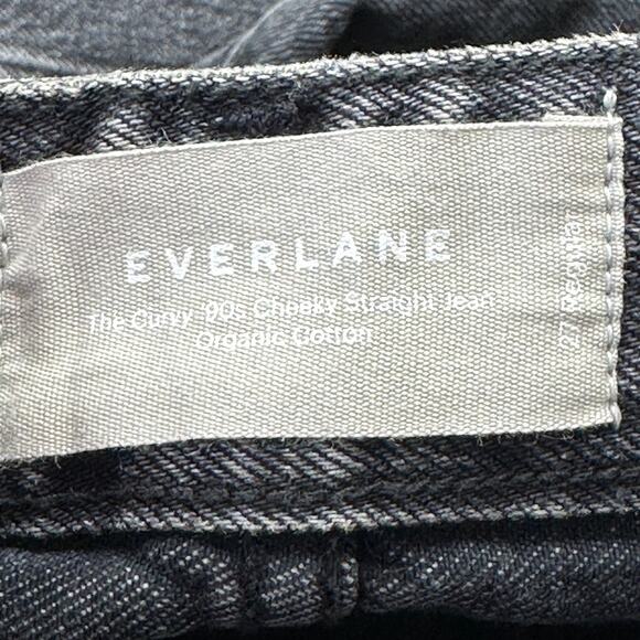 Everlane The Curvy ’90s Cheeky Straight Jean Washed Black Women's 27R NWT - Picture 3 of 13